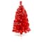 2ft. Pre-Lit Red Artificial Christmas Tree, Warm White LED Lights